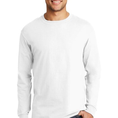 Hanes Beefy-T - 100% Cotton Long Sleeve T-Shirt. 5186