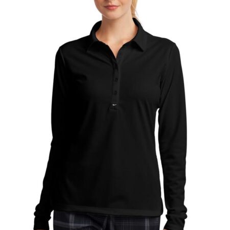 Nike Ladies Long Sleeve Dri-FIT Stretch Tech Polo. 545322