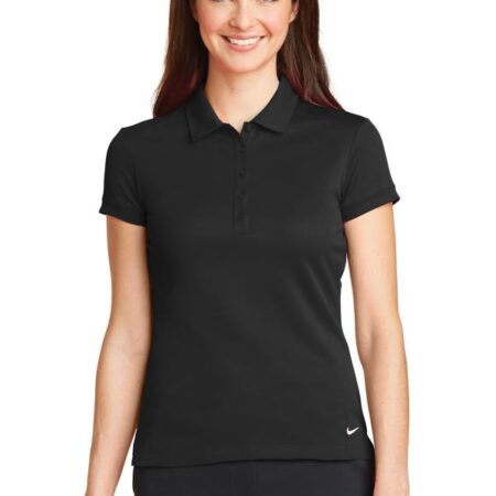 Nike Ladies Dri-FIT Solid Icon Pique Modern Fit Polo. 746100
