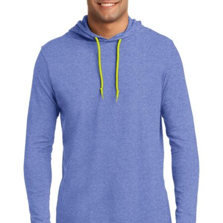 Gildan 100% Ring Spun Cotton Long Sleeve Hooded T-Shirt. 987