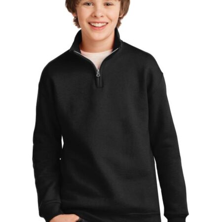 JERZEES Youth NuBlend 1/4-Zip Cadet Collar Sweatshirt. 995Y