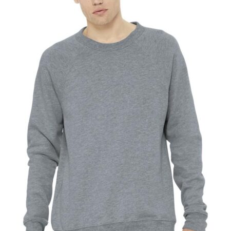 BELLA+CANVAS Unisex Sponge Fleece Raglan Sweatshirt. BC3901