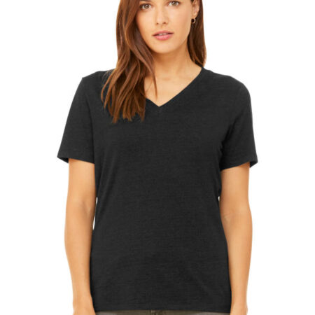 BELLA+CANVAS Women's Relaxed Heather CVC V-Neck Tee BC6405CVC