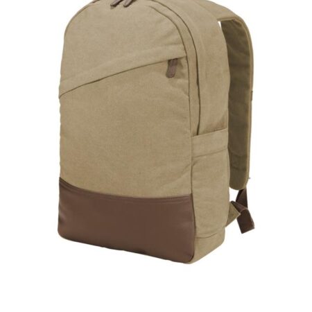 Port Authority Cotton Canvas Backpack. BG210