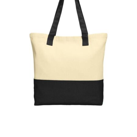 Port Authority Colorblock Cotton Tote. BG414