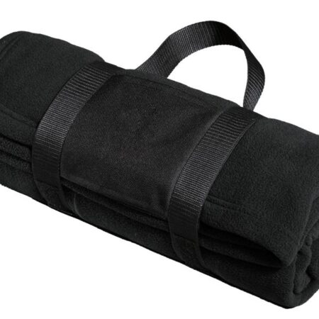 Port Authority Fleece Blanket with Carrying Strap. BP20