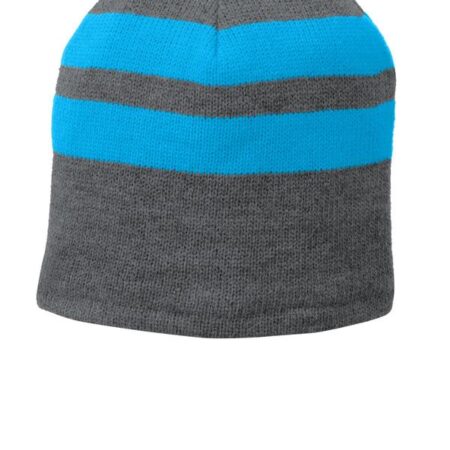 Port & Company Fleece-Lined Striped Beanie Cap. C922