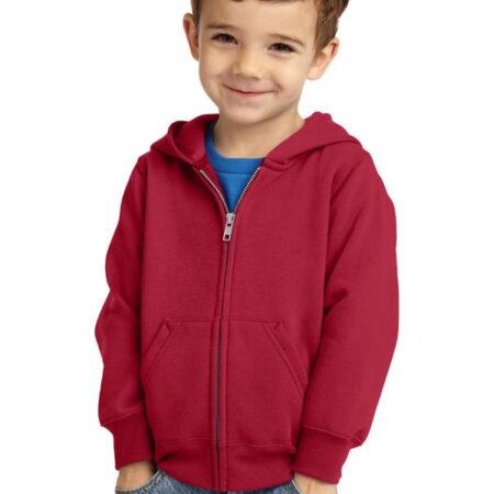 Port & Company Toddler Core Fleece Full-Zip Hooded Sweatshirt. CAR78TZH