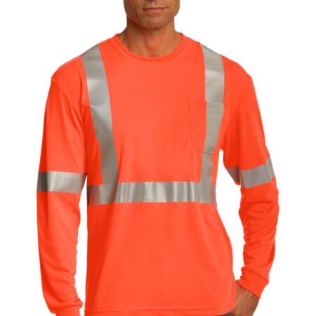 CornerStone ANSI 107 Class 2 Long Sleeve Safety T-Shirt. CS401LS