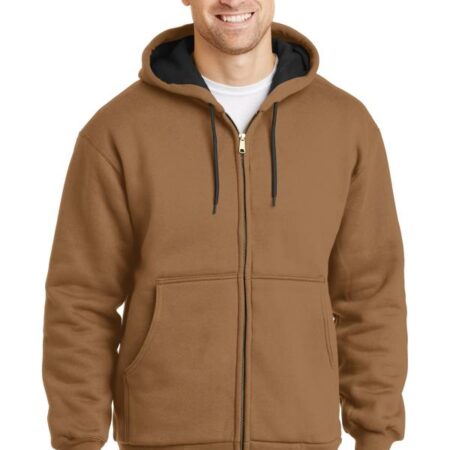 CornerStone - Heavyweight Full-Zip Hooded Sweatshirt with Thermal Lining. CS620