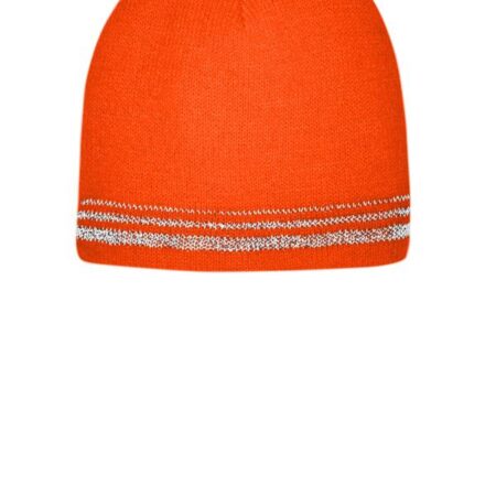 CornerStone  Lined Enhanced Visibility with Reflective Stripes Beanie CS804