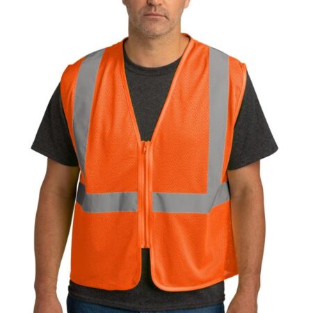 CornerStone ANSI 107 Class 2 Economy Mesh Zippered Vest. CSV101