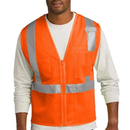CornerStone ANSI 107 Class 2 Mesh Zippered Vest. CSV102