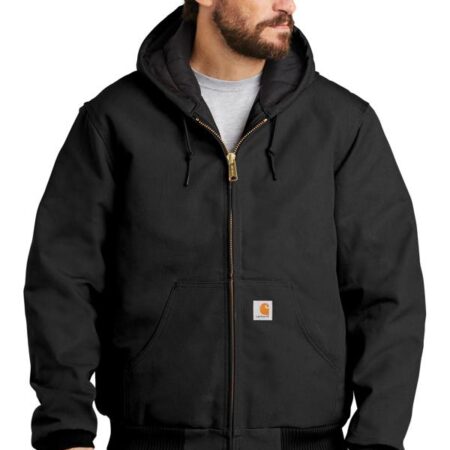 Carhartt Tall Quilted-Flannel-Lined Duck Active Jac. CTTSJ140