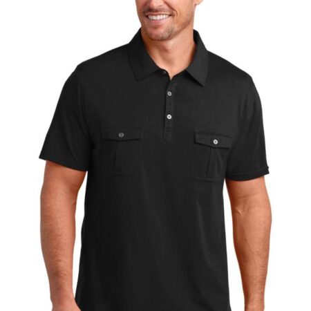 CLOSEOUT District Made Mens Double Pocket Polo. DM333