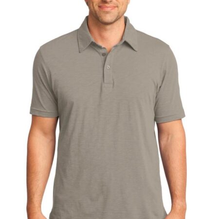 CLOSEOUT District Made - Mens Slub Polo. DM350