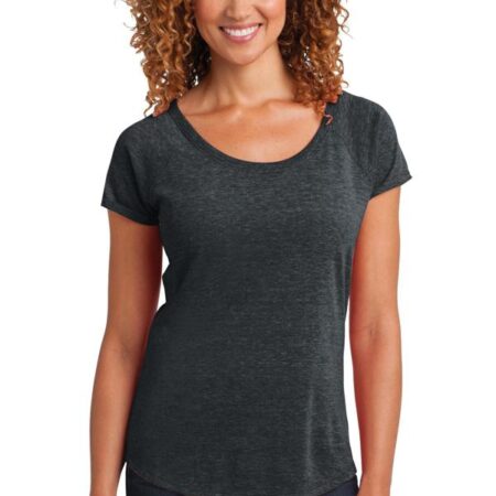 CLOSEOUT District Made Ladies Tri-Blend Scoop Tee. DM443