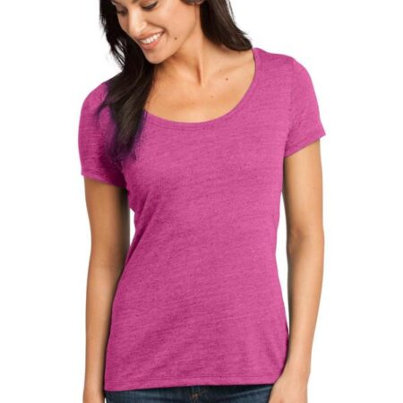 CLOSEOUT District Made - Ladies Textured Scoop Tee. DM471
