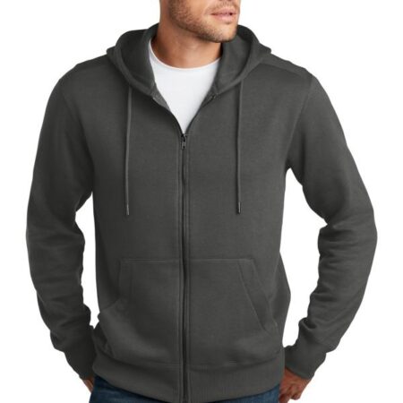 District Perfect Weight Fleece Full-Zip Hoodie DT1103