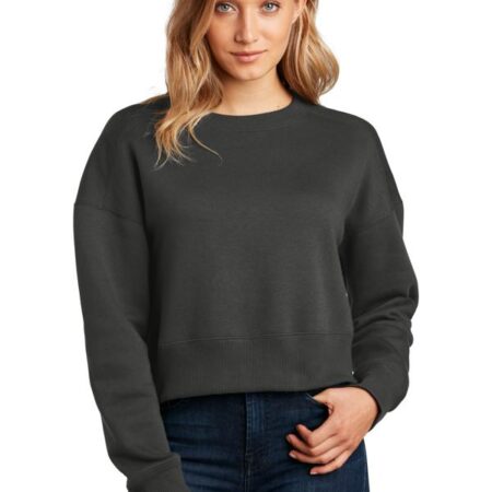 District Women's Perfect Weight Fleece Cropped Crew DT1105
