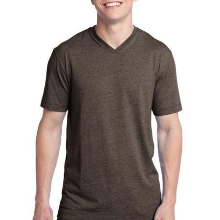 CLOSEOUT District - Young Mens Tri-Blend V-Neck Tee DT142V