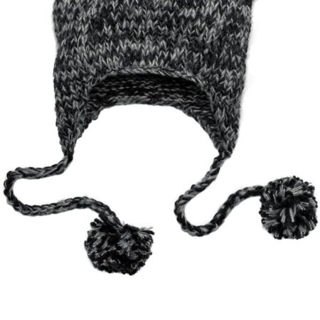 CLOSEOUT District - Hand Knit Cat-Eared Beanie. DT626