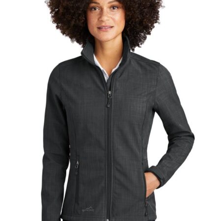 Eddie Bauer Ladies Shaded Crosshatch Soft Shell Jacket. EB533