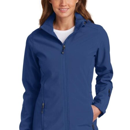 Eddie Bauer Ladies Hooded Soft Shell Parka. EB537