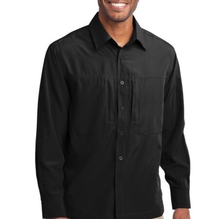 CLOSEOUT Eddie Bauer - Long Sleeve Performance Travel Shirt. EB604