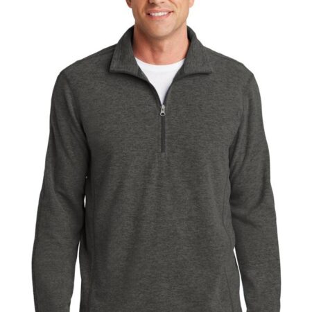 Port Authority Heather Microfleece 1/2-Zip Pullover. F234