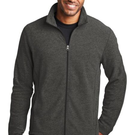 Port Authority Heather Microfleece Full-Zip Jacket. F235