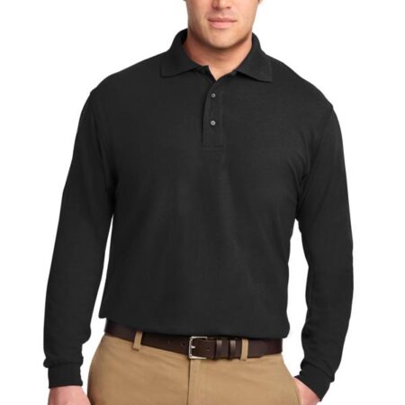 Port Authority Silk Touch Long Sleeve Polo. K500LS