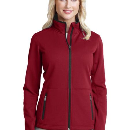 Port Authority Ladies Pique Fleece Jacket. L222
