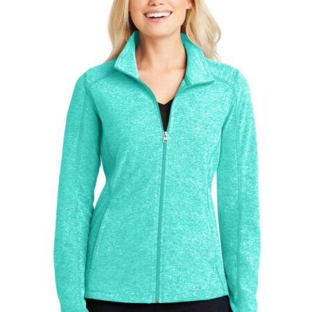 Port Authority Ladies Heather Microfleece Full-Zip Jacket. L235