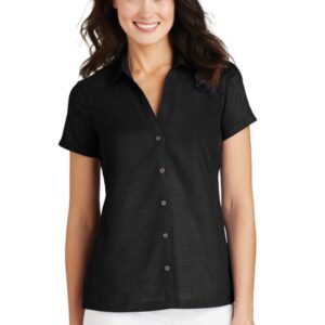 Port Authority Ladies Textured Camp Shirt. L662