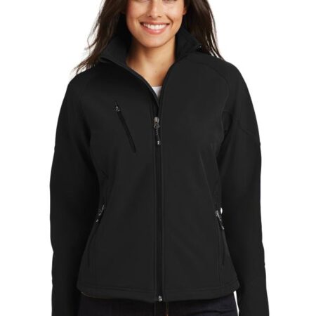 Port Authority Ladies Textured Soft Shell Jacket. L705