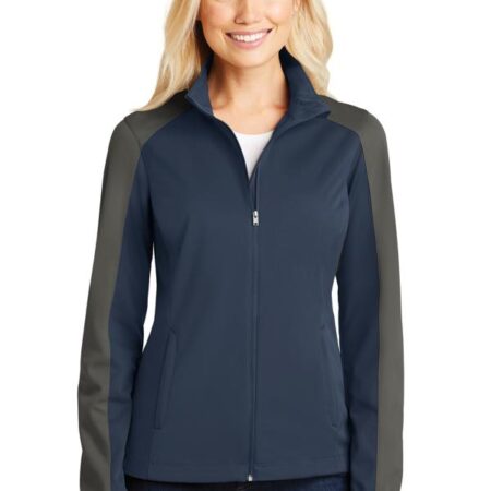 Port Authority Ladies Active Colorblock Soft Shell Jacket. L718