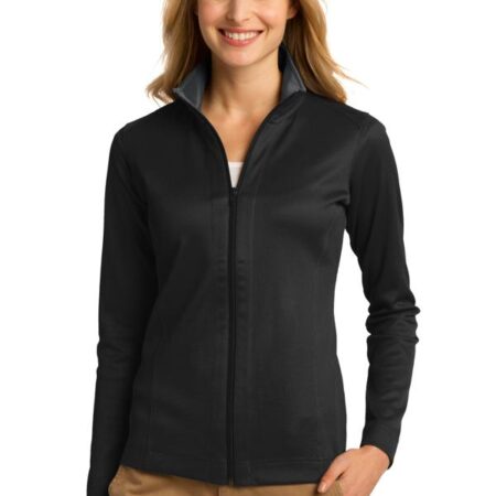Port Authority Ladies Vertical Texture Full-Zip Jacket. L805