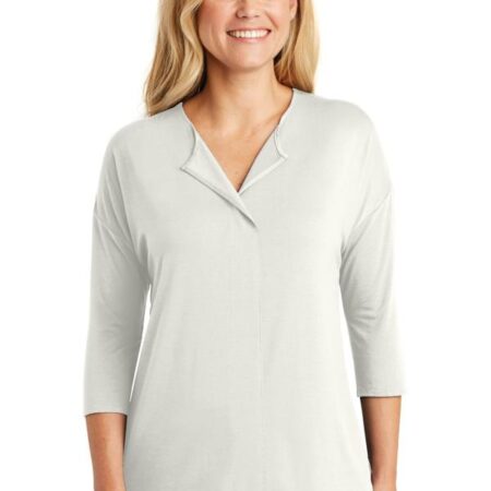 Port Authority Ladies Concept 3/4-Sleeve Soft Split Neck Top. LK5433