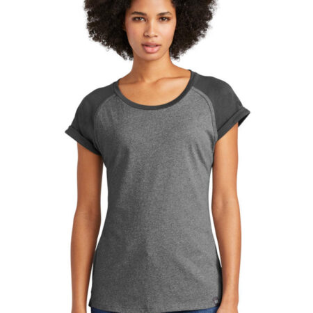 New Era Ladies Heritage Blend Varsity Tee. LNEA107