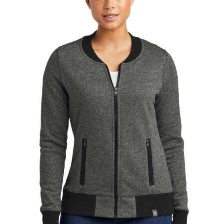 New Era Ladies French Terry Baseball Full-Zip. LNEA503