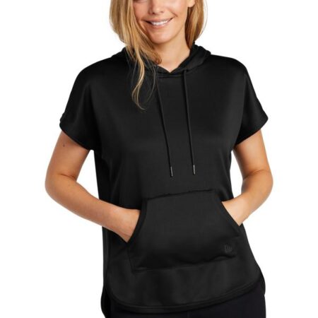 New Era Ladies Performance Terry Short Sleeve Hoodie LNEA533