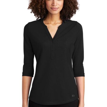OGIO Ladies Jewel Henley LOG104