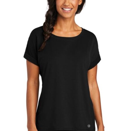 OGIO Ladies Luuma Cuffed Short Sleeve. LOG800