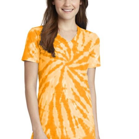 Port & Company Ladies Tie-Dye V-Neck Tee. LPC147V