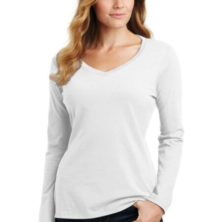 Port & Company Ladies Long Sleeve Fan Favorite V-Neck Tee. LPC450VLS