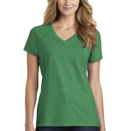 Port & Company Ladies Fan Favorite Blend V-Neck Tee. LPC455V