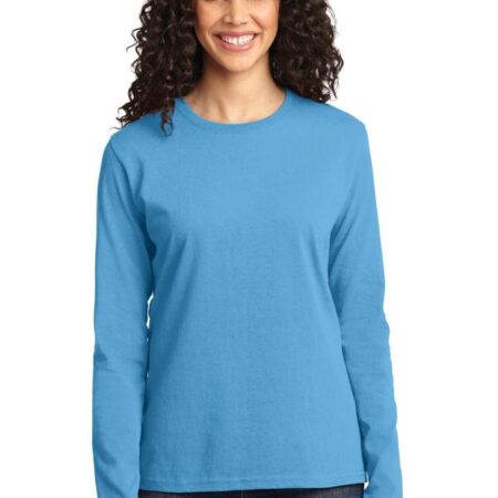 Port & Company Ladies Long Sleeve Core Cotton Tee. LPC54LS