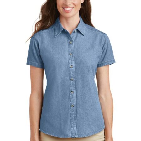 Port & Company - Ladies Short Sleeve Value Denim Shirt. LSP11