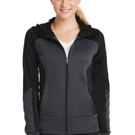 Sport-Tek Ladies Tech Fleece Colorblock Full-Zip Hooded Jacket. LST245